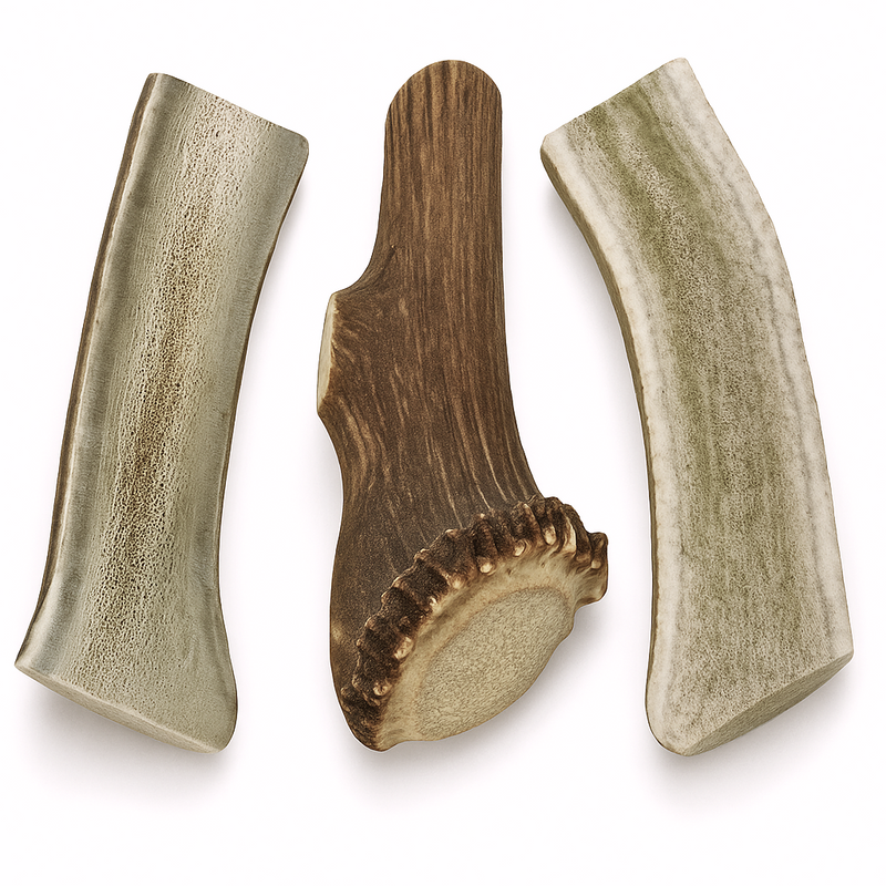 3 Pack - Large | Split Elk Antler Dog Chews