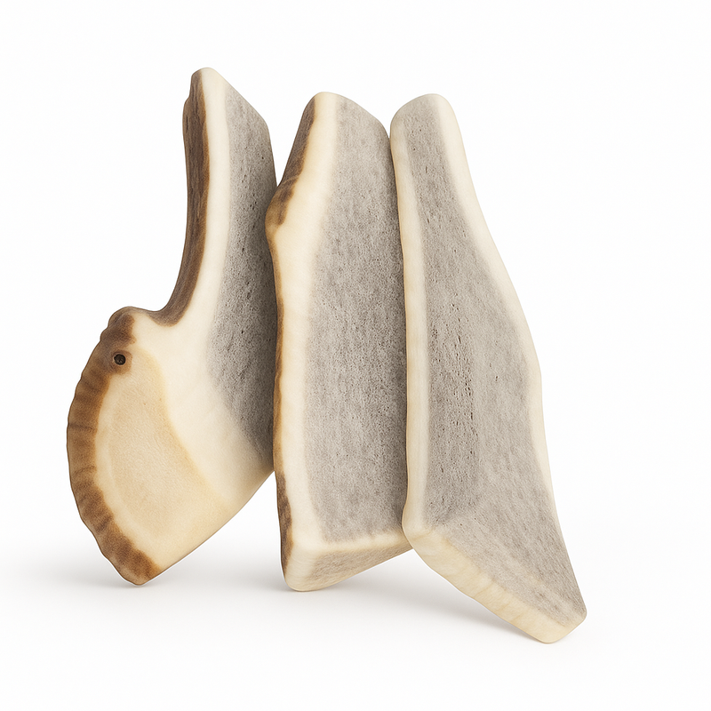 3 Pack - Small | Split Elk Antler Dog Chews
