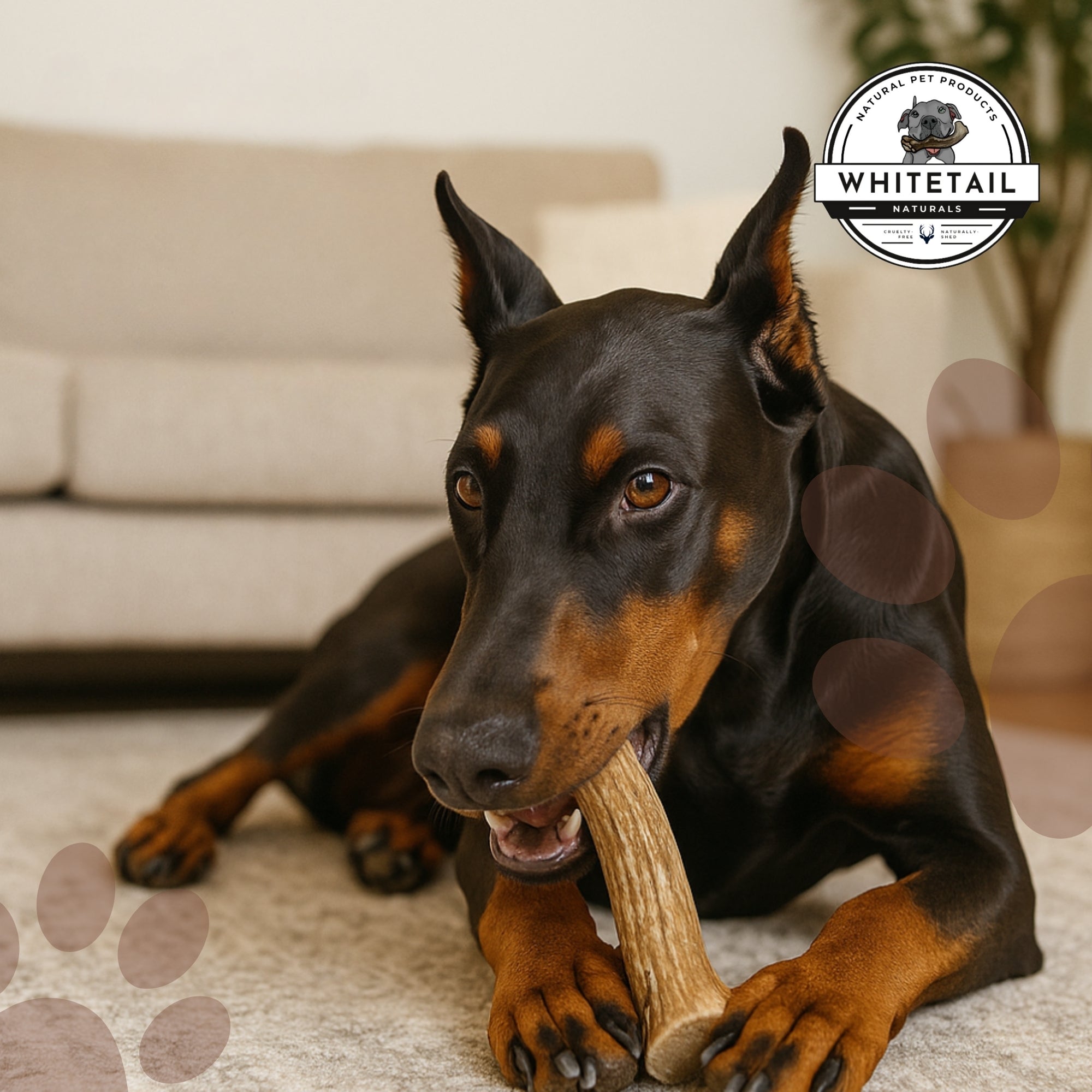 2 Pack - Extra Large | Deer Antler Dog Chews