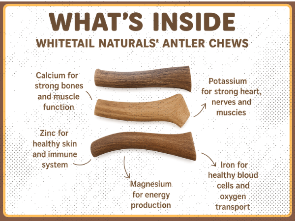 1 Pack - Extra Large | Whole Elk Antler Dog Chew