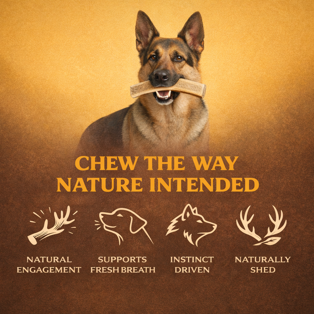 Large | Split Elk Antler Dog Chews - Single or Multipack