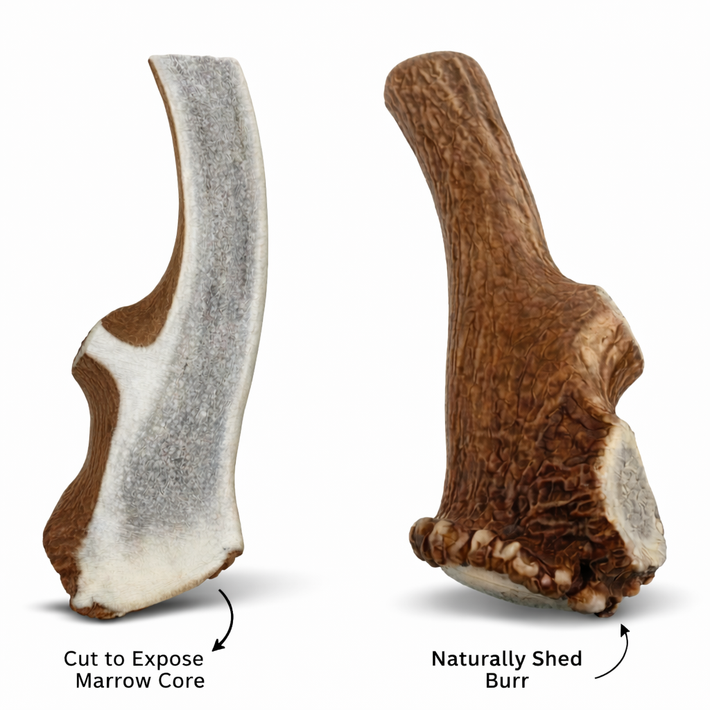 Large | Split Red Stag Antler Dog Chews - Single or Multipack