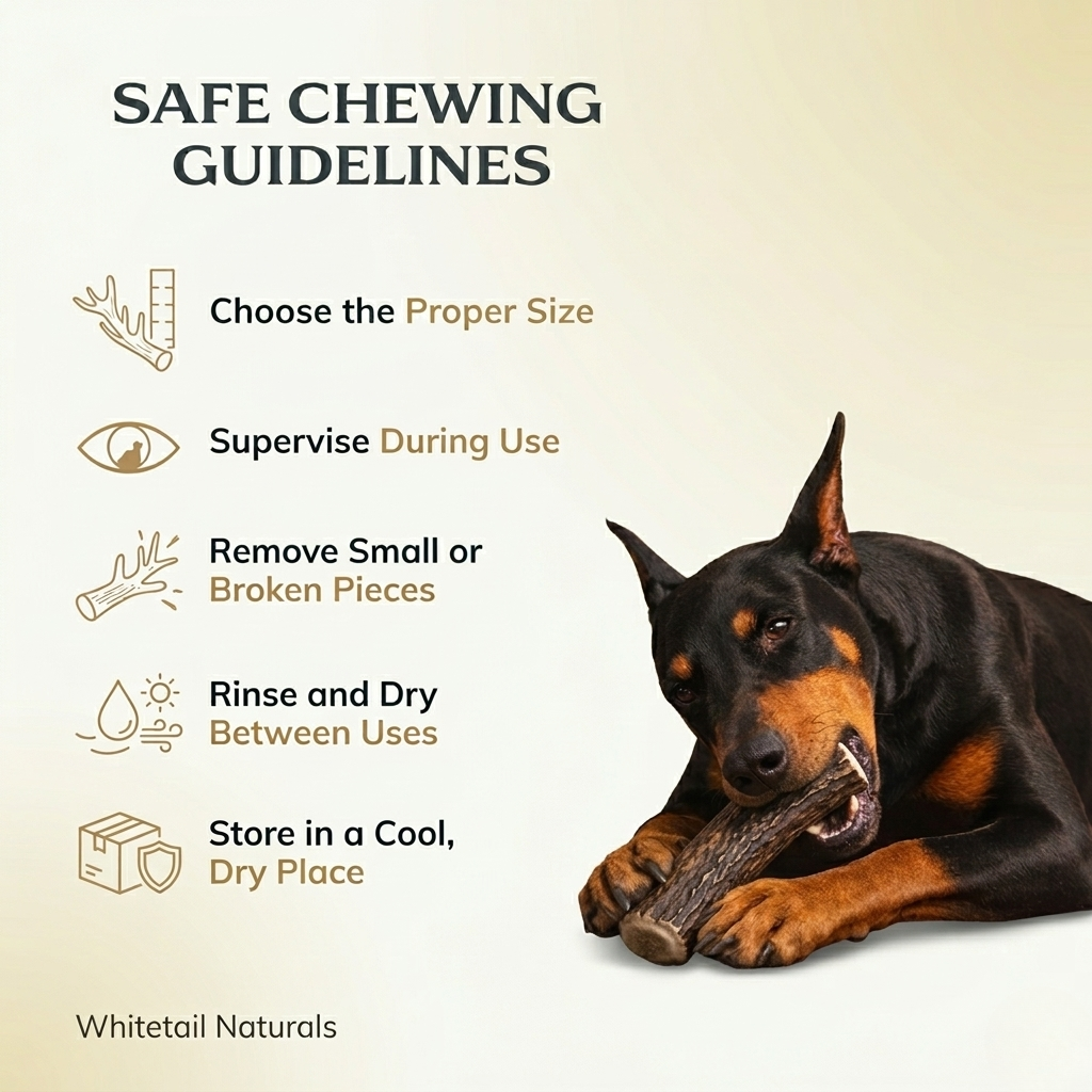 Large | Split Red Stag Antler Dog Chews - Single or Multipack